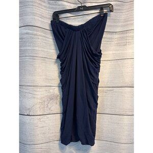 NWT Yigal Strapless Navy Dress Size S